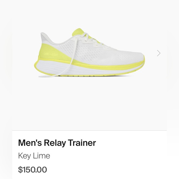 lane eight Other - Lane Eight Men’s Relay Trainers in Key Lime, Sz 10 NIB